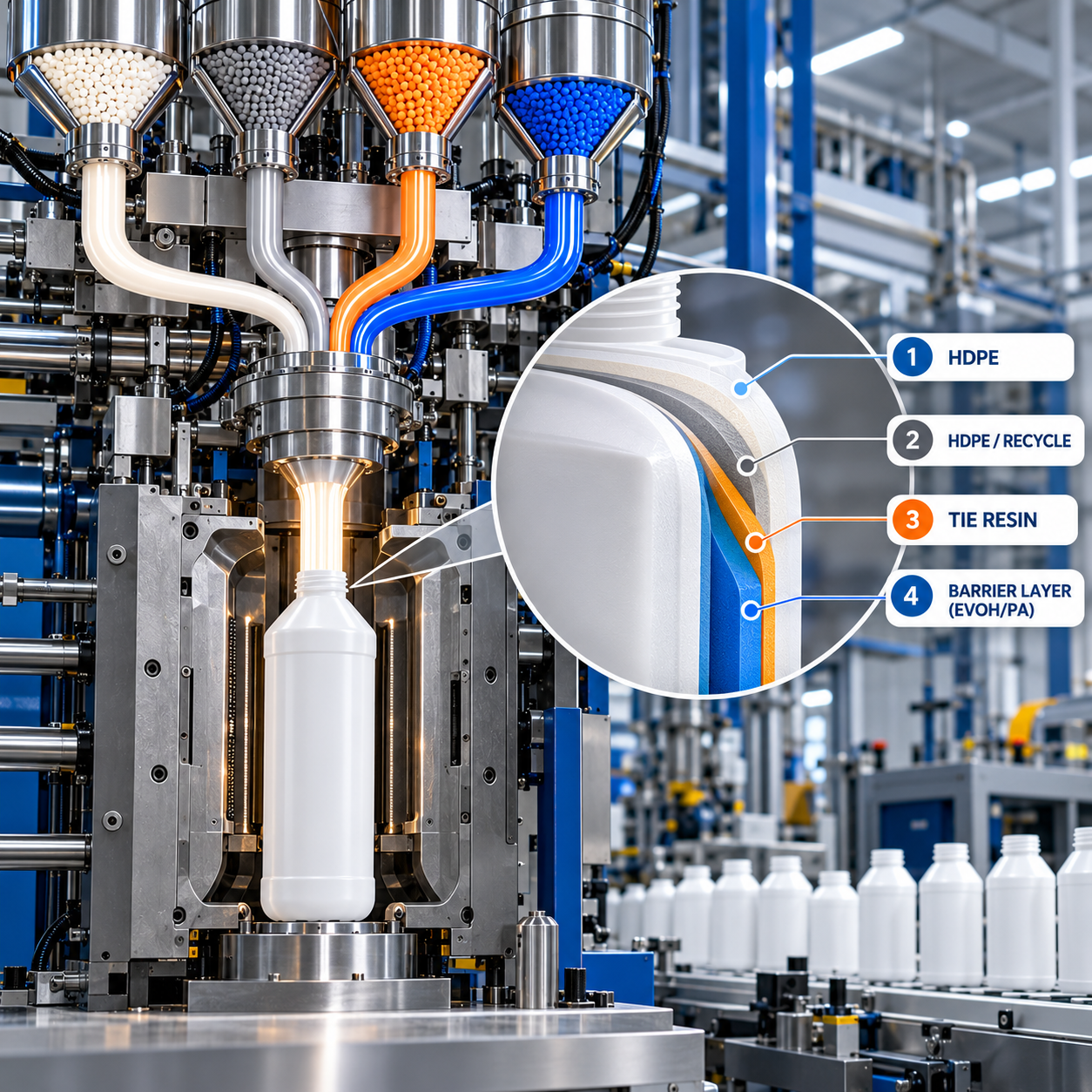 Blown coextrusion process